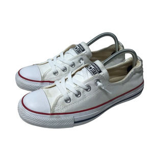 Women's 9.5 Converse All Star SHORELINE SLIP Low Top Canvas Sneaker Shoes White
